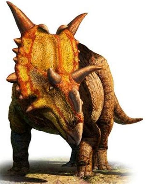 Conjunto de dinosaurios de dibujos animados. Descubren dinosaurio gigante con cuernos, El Siglo de Torreón