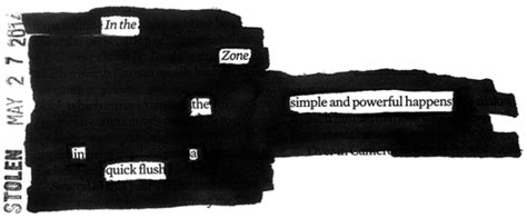 In The Zone Blackout Poem Jodi Hersh Fine Art