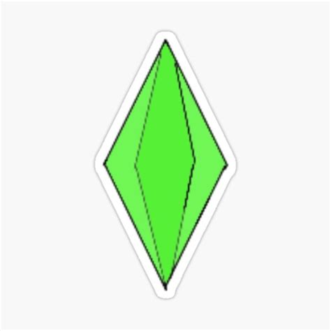 Sims Plumbob Sticker By Stickibusiness Redbubble