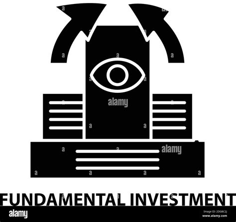 Fundamental Investment Icon Black Vector Sign With Editable Strokes