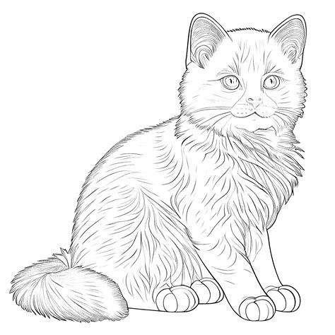 Ausmalbilder Katzen – Vorlagen zum Ausdrucken