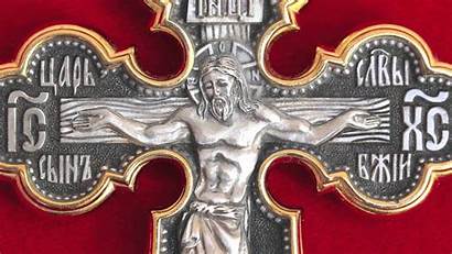 Orthodox Russian Power Church Soft Cross Gold