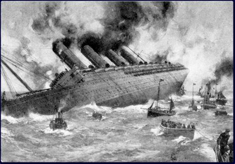 The Sinking Of The Lusitania Edwardian Promenade