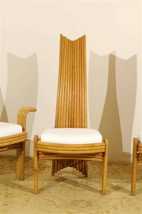 Enjoy every meal with dining room furniture that brings the family together. Exquisite Set of Six Modern Rattan Dining Chairs in the Mackintosh Style - TomRobinsonModern