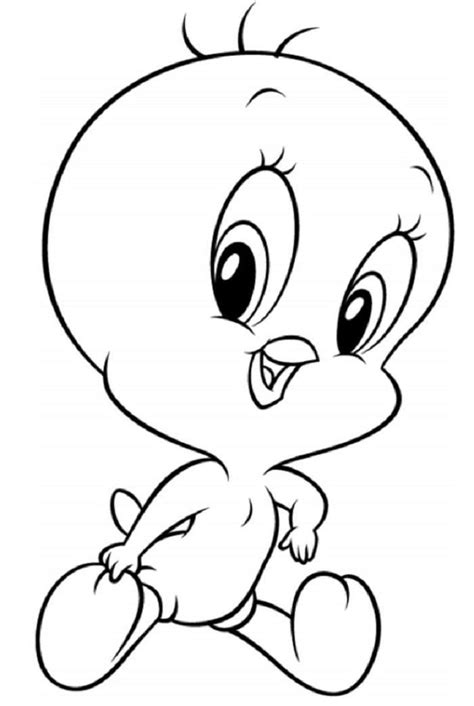 You are better to support them with the dinosaur coloring pages. Tweety Coloring Pages Free | Cartoon coloring pages ...
