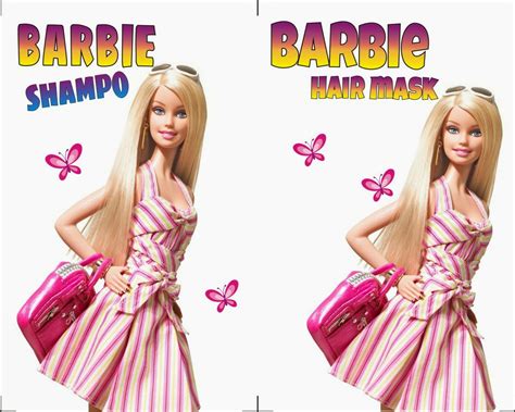 Ambik stikernya lewat link ini. PRIMA COMPI: Stiker Barbie shampo dan hair mask