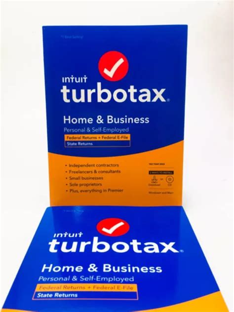 NEW INTUIT TURBOTAX Home Business Federal State 2022 PC For