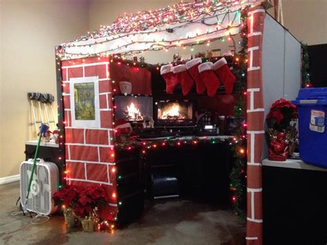 Office decor can equally be fun and quirky and chic and modern with the edgy class they just can't look beyond. Christmas Cabin for 'Best Decorated Cubicle Contest' at my ...