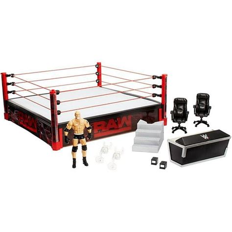 Mattel Wwe Authentic Scale Wrestlemania Raw Main Event Ring Kids Toy