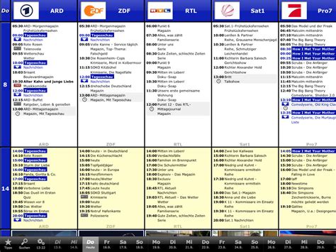Auf der zweite deutsche fernsehen finden sie die aktuellsten nachrichten des zdf und den schöner fernsehen zdf live stream. Fernsehprogramm Heute Ard / Homepage Tv Programm Ard De ...