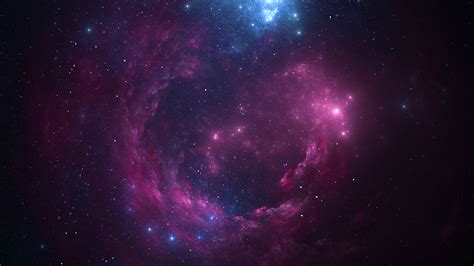 Space Stars Wallpaper Pink