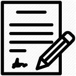 Contract Icon Agreement Icons Signing Document Signature