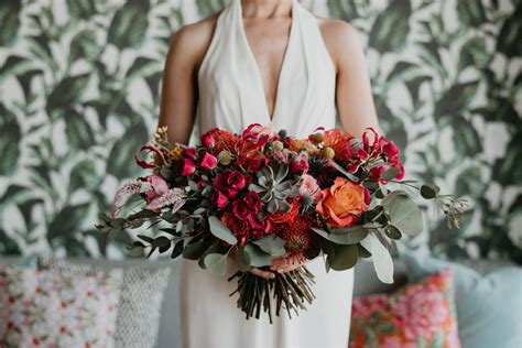 This diy wedding bouquet is easy, looks real and will last forever without breaking. Real Wedding: Emily's (Colourful) Bouquet
