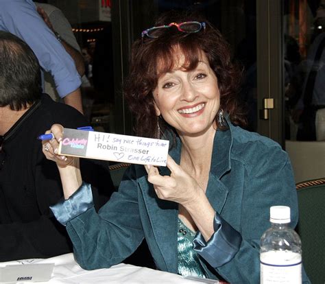 New York September 25 Actress Robin Strasser Shows Off Her Name Tag On The Autograph Table