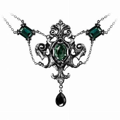 Gothic Pendants Jewelry Necklace Queen Night Goth