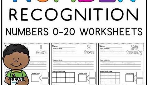 Number Recognition To 20 Worksheets - Worksheets For Kindergarten