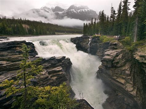 Athabasca Falls In Canada Trans And Travel Pitribe