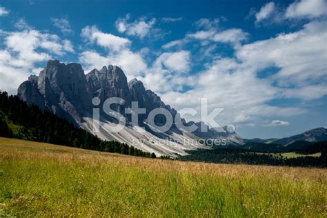 Odle Val Di Funes Trentino Italy Stock Photos