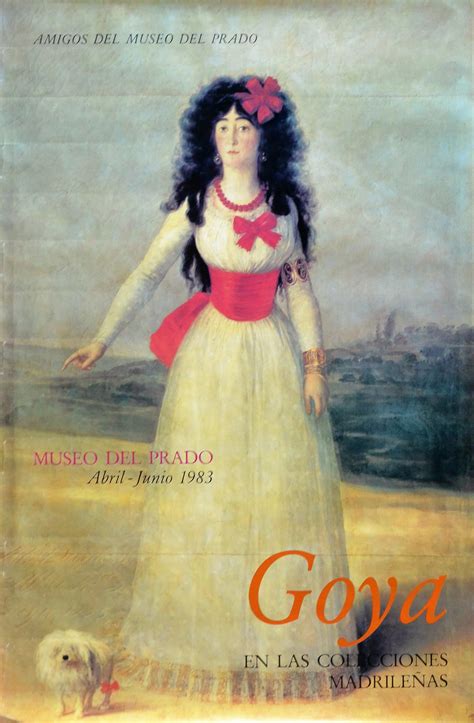 Francisco De Goya La Duquesa De Alba Cartel Original Exposición En