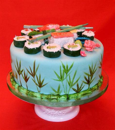 Sushi Themed Cake Pretty Cakes Cute Cakes Beautiful Cakes Yummy