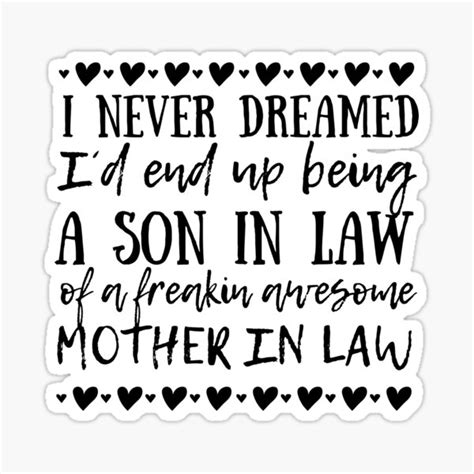 mother in law mothers day t step mom ts son in law mother in law sticker by erkatees