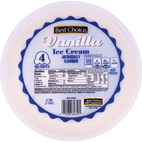 Best Choice Vanilla Ice Cream Pails Houchens Market Place