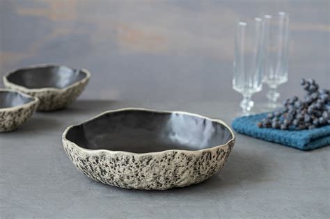 Set Of 12 Pasta Bowls Large Handmade Ceramic Bowls In Stunning Etsy