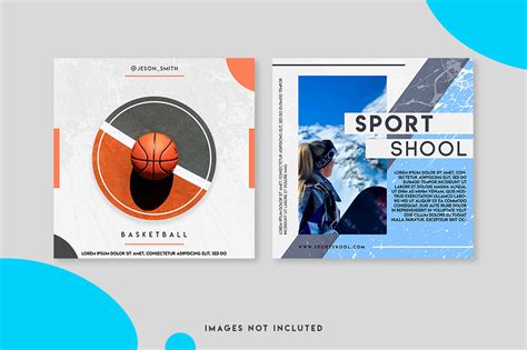 9 Sport Instagram Template In One Set By Design360