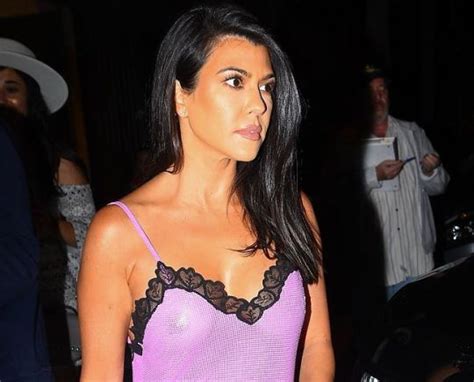 Kourtney Kardashian Caught By Paparazzi In See Through More View On