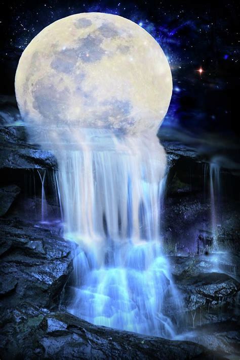 Melted Moon Digital Art By Lilia D Moon Photography Moon Artwork