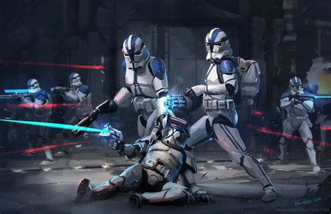 501st Clone Troopers Star Wars Fan Art By Frankell Baramdyka