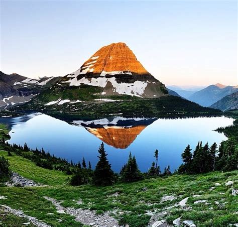 Panoramic Of Hidden Lake In Glacier National Park Photograph By Chung