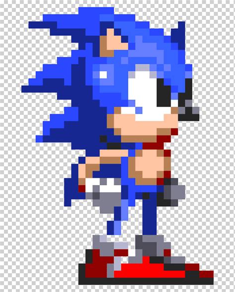 Sonic Pixel Art 32x32 Grid