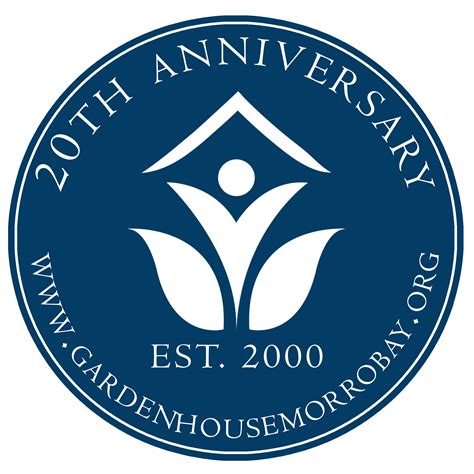 Cropped 20th Anniversary Logo Bluepng Garden House Morro Bay