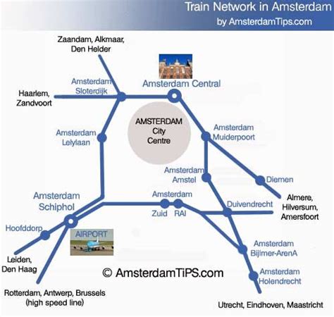 Amsterdam Rail Network Map Ns Stations And Trains Con Imágenes
