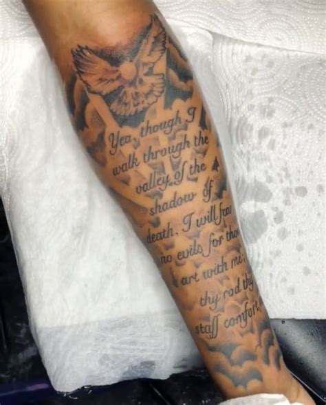 Psalm 234 Tattoo Half Sleeve Tattoos Forearm Arm Tattoos For Guys