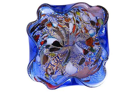 Murano Cobalt Confetti Bowl Confetti Bowl Venetian Glass Murano