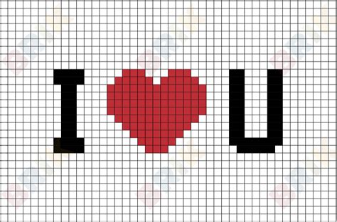 Résultat De Recherche Dimages Pour Pixel Art I Love You Graph