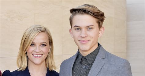 reese witherspoon shares photo with son deacon popsugar celebrity