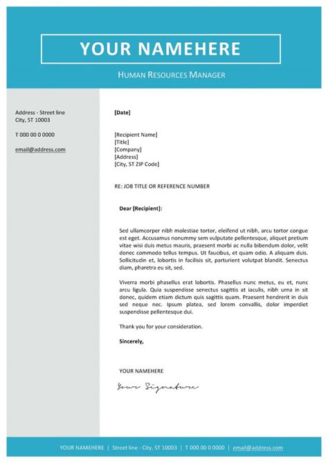 All templates, resume templates, cover letter templates Classic Cover Letter Template - PDF Format | e-database.org