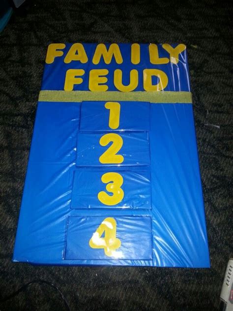 This summer i did few things that i don't normally do: My DIY Family Feud Board | Family feud, Xmas party games ...