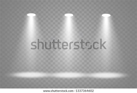 Vector Spotlight Light Effectglow Isolated White Vector De Stock