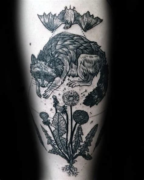 Download 350+ royalty free raccoon tattoo vector images. 80 Raccoon Tattoo Designs For Men - Critter Ink Ideas
