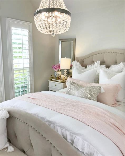 Bedroom Ideas Bedroom Inspiration Glam Bedroom White Ruffle Duvet Cover Pink Bedding