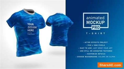 Download Videohive Animated Mockup PRO: 360 Animated T-shirt Mockup Template » free after effects ...