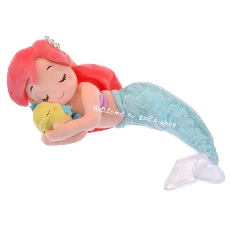 New The Little Mermaid Ariel Sleeping Princess Plush Dolls 35cm Kids
