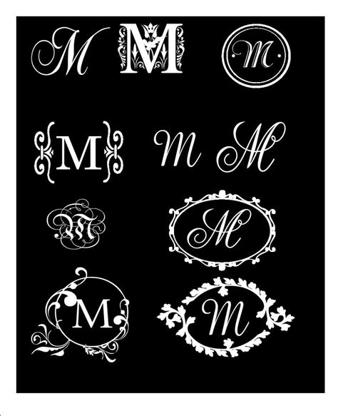It originated around the 7th century from latin script. Monogram Decal Elegant Single Letter Vinyl Wall/ Car Decal ...