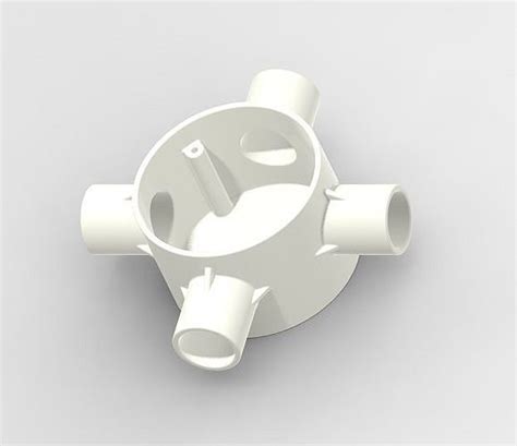 Round Electrical Junction Box 3d Model 3d Printable Cgtrader