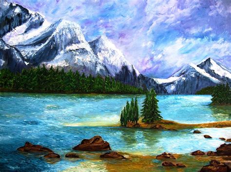 Rocky Mountain Painting By Doris Cohen