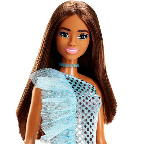 Barbie Glitz Doll In Teal Metallic Dress Entertainment Earth